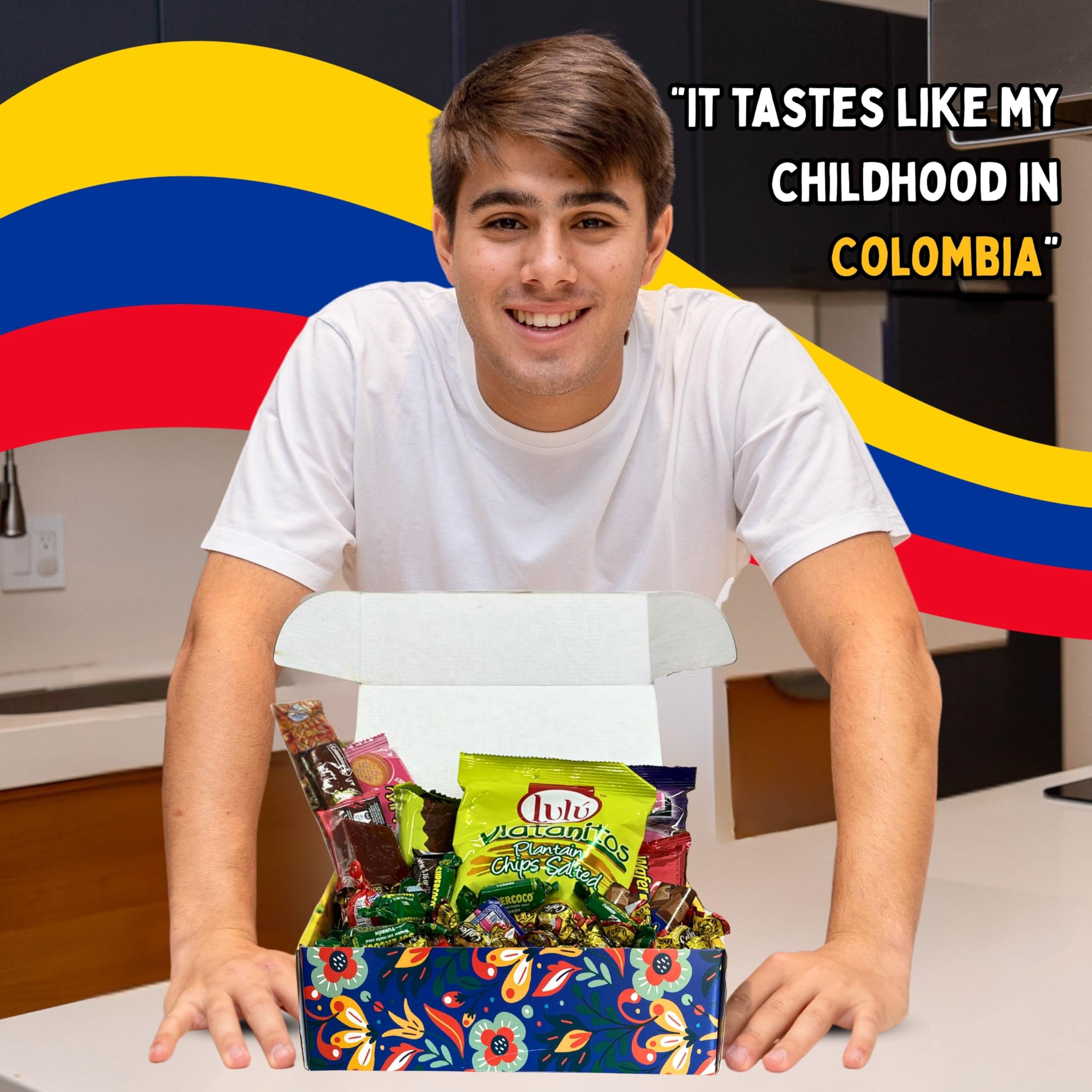 GG LATIN SABOR Gift Box packaging with Colombian flair
