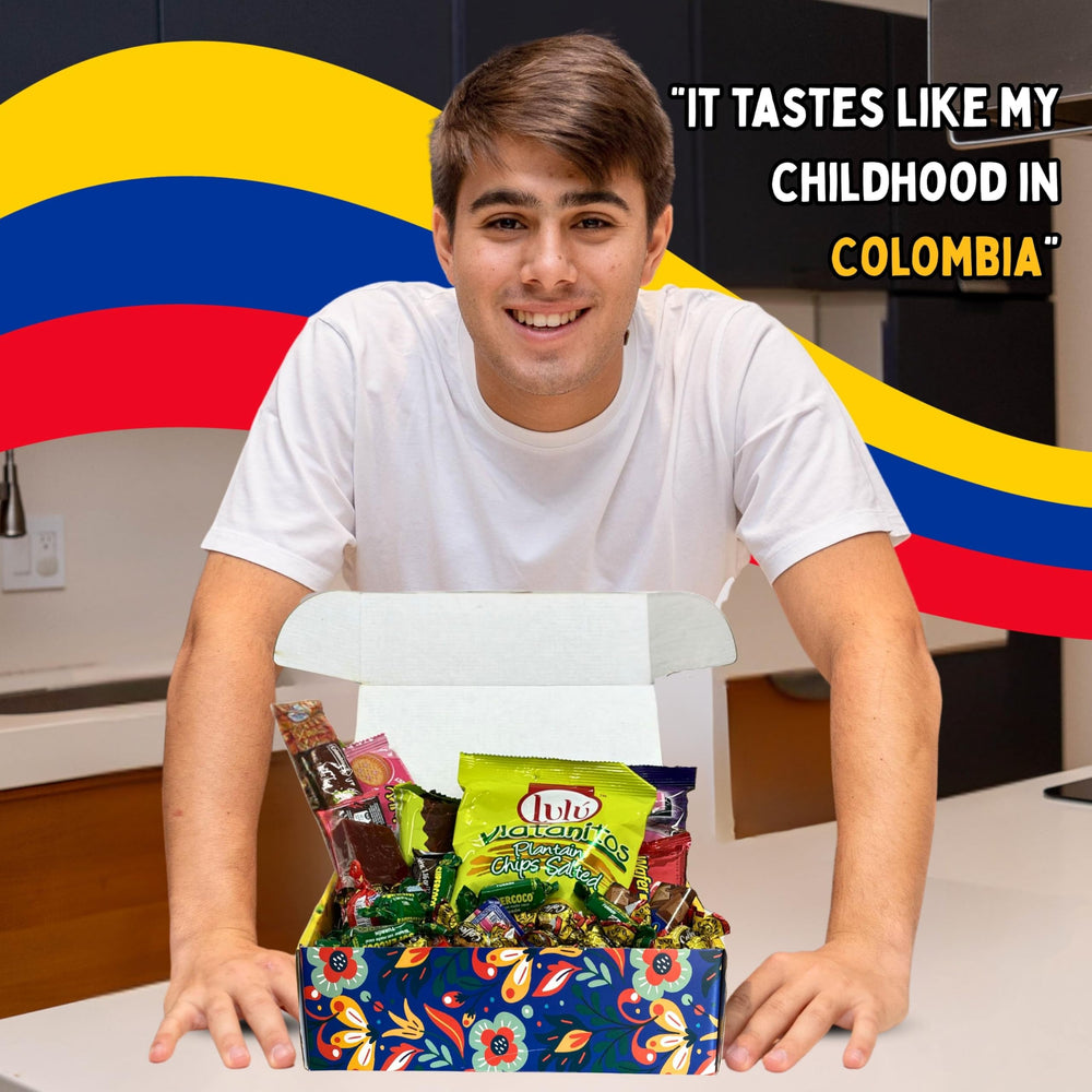 GG LATIN SABOR Gift Box packaging with Colombian flair