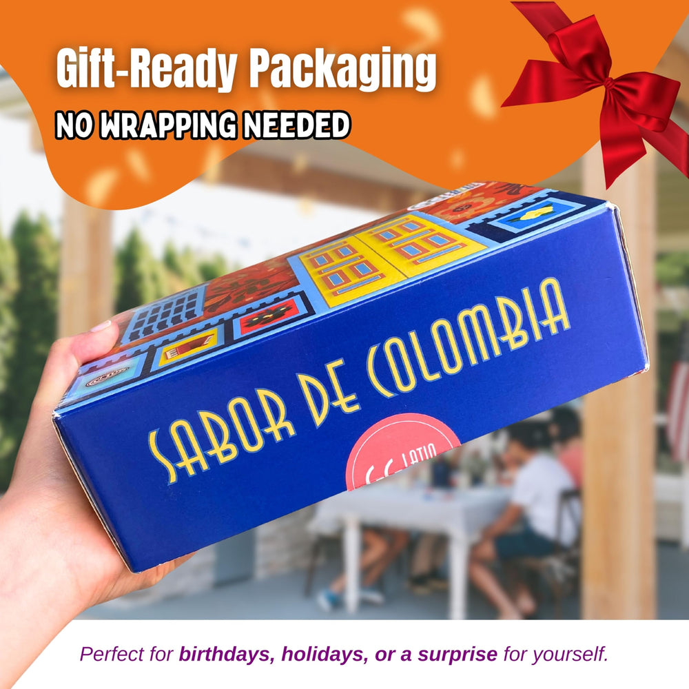 GG LATIN SABOR Open Gift Box reveals colorful treats