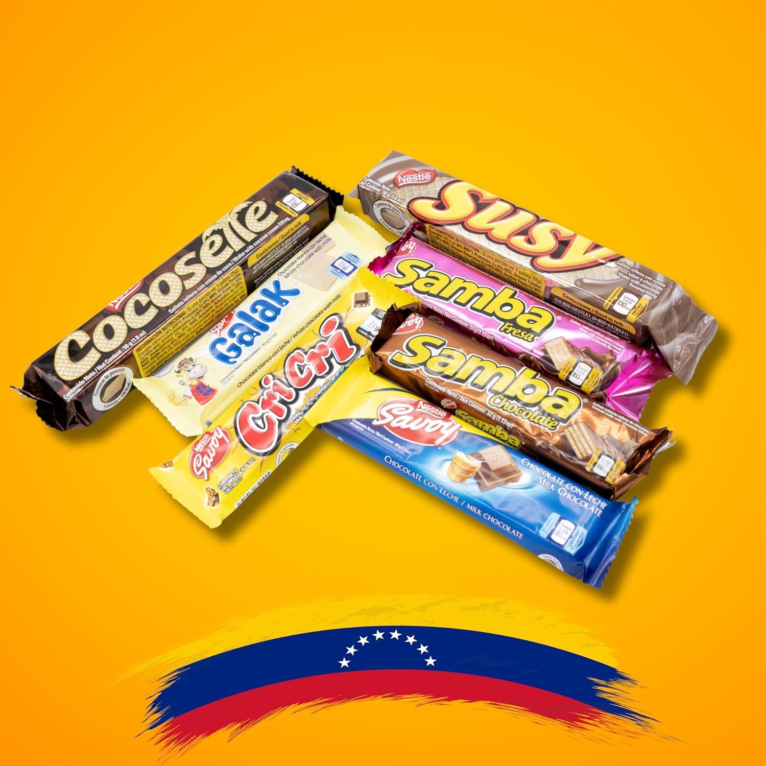 GG LATIN SABOR Venezuela flavor mix close-up of snacks