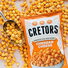 G.H. Cretors Just the Cheese Corn packaging showing premium quality and heritage.