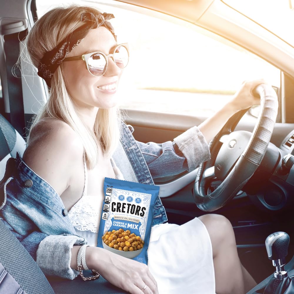 G.H. Cretors movie-night snack setup with convenient single-serving bags.