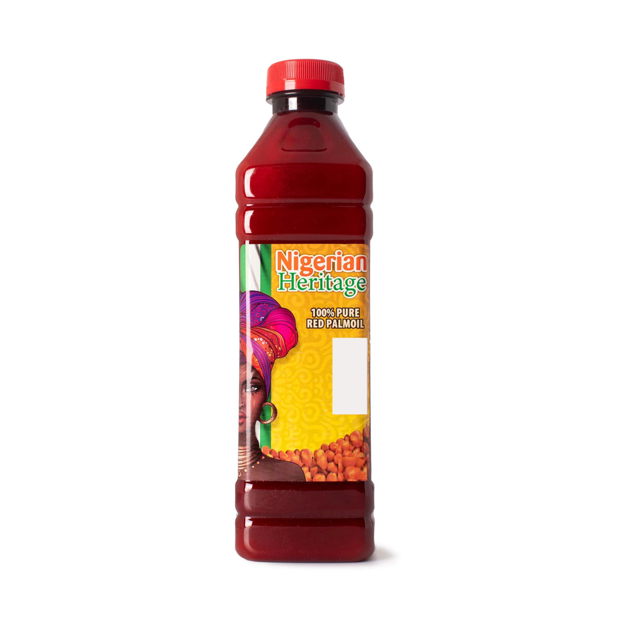 GHANA HERITAGE Nigerian Red Palm Oil bottle pour enhances flavor in frying and sauces.