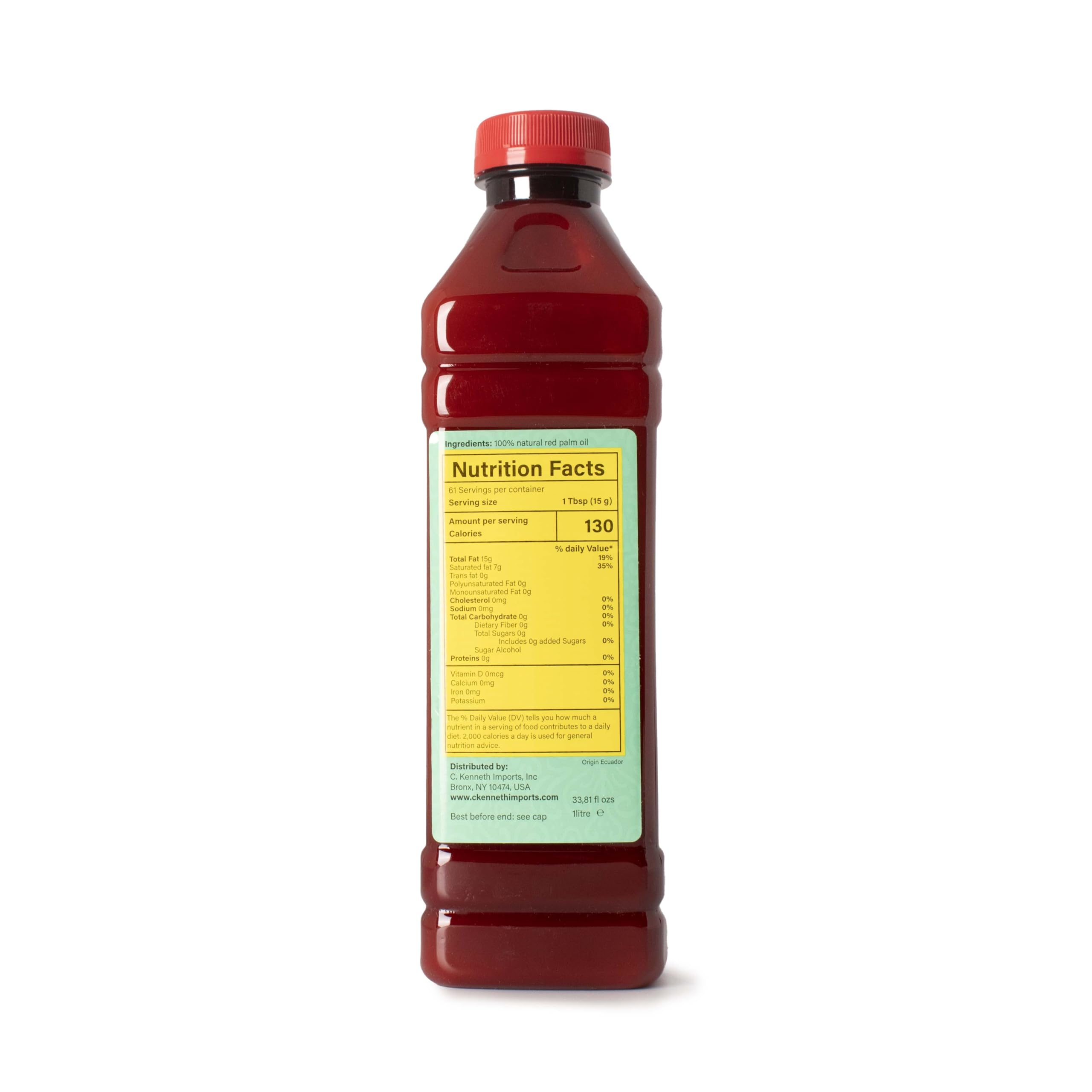 GHANA HERITAGE Red Palm Oil on cutting board for stew-ready color and aroma.