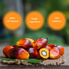 Ghana Heritage Red Palm Oil cooked dish scene showing vibrant color.
