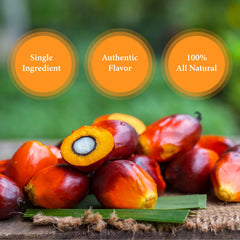 GHANA HERITAGE Red Palm Oil frying pan sizzle adds authentic depth to meals.