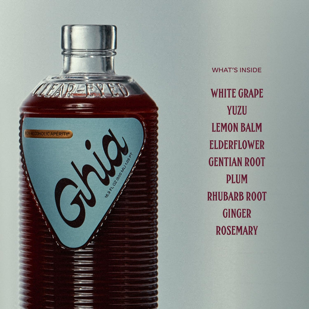 Ghia aperitif with ginger beer for a lively spritz