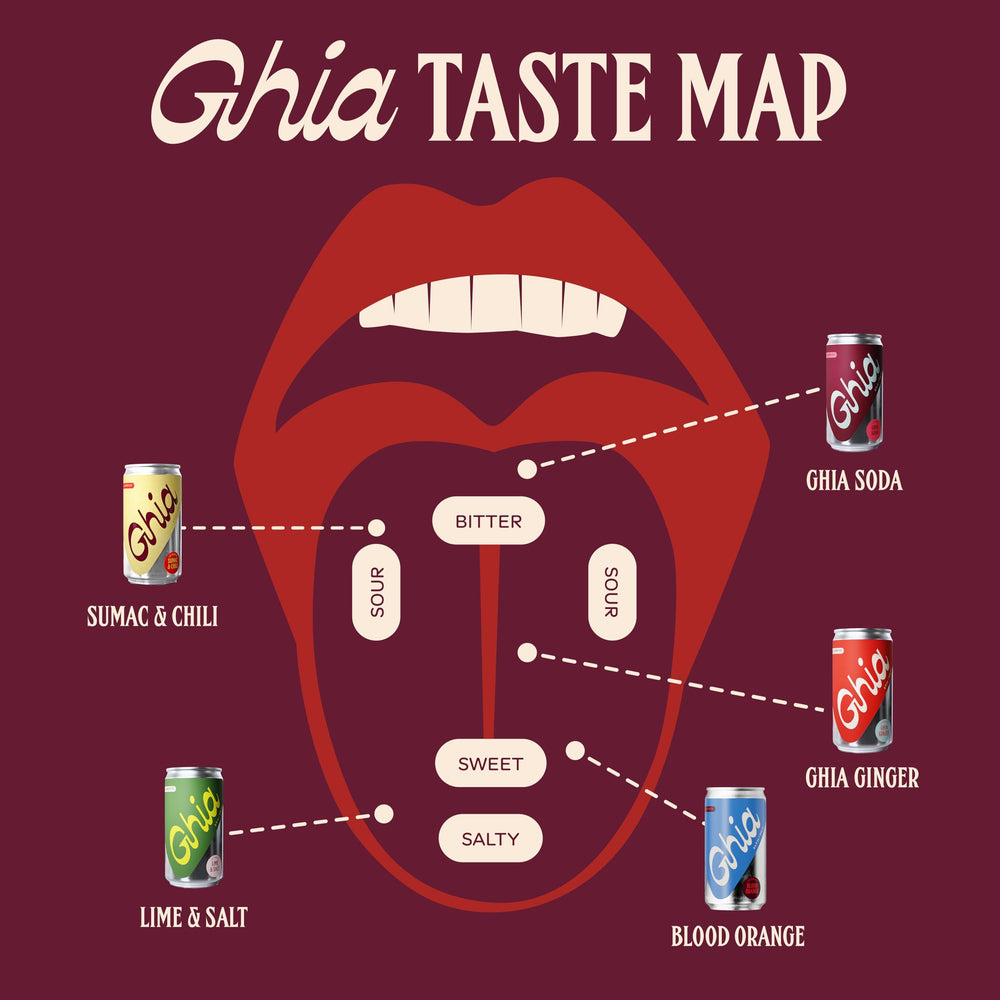 Ghia Le Spritz chilled glass with bubbles, ready for instant refreshment.