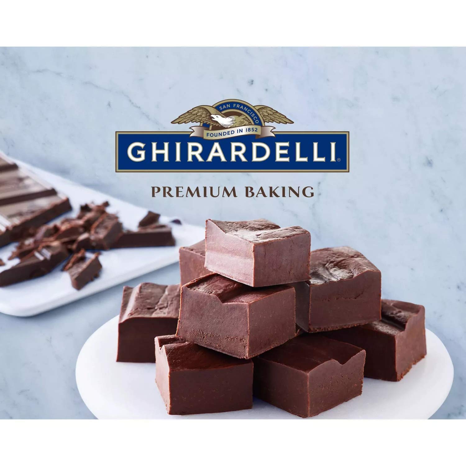 Ghirardelli baking bar melting into ganache for desserts