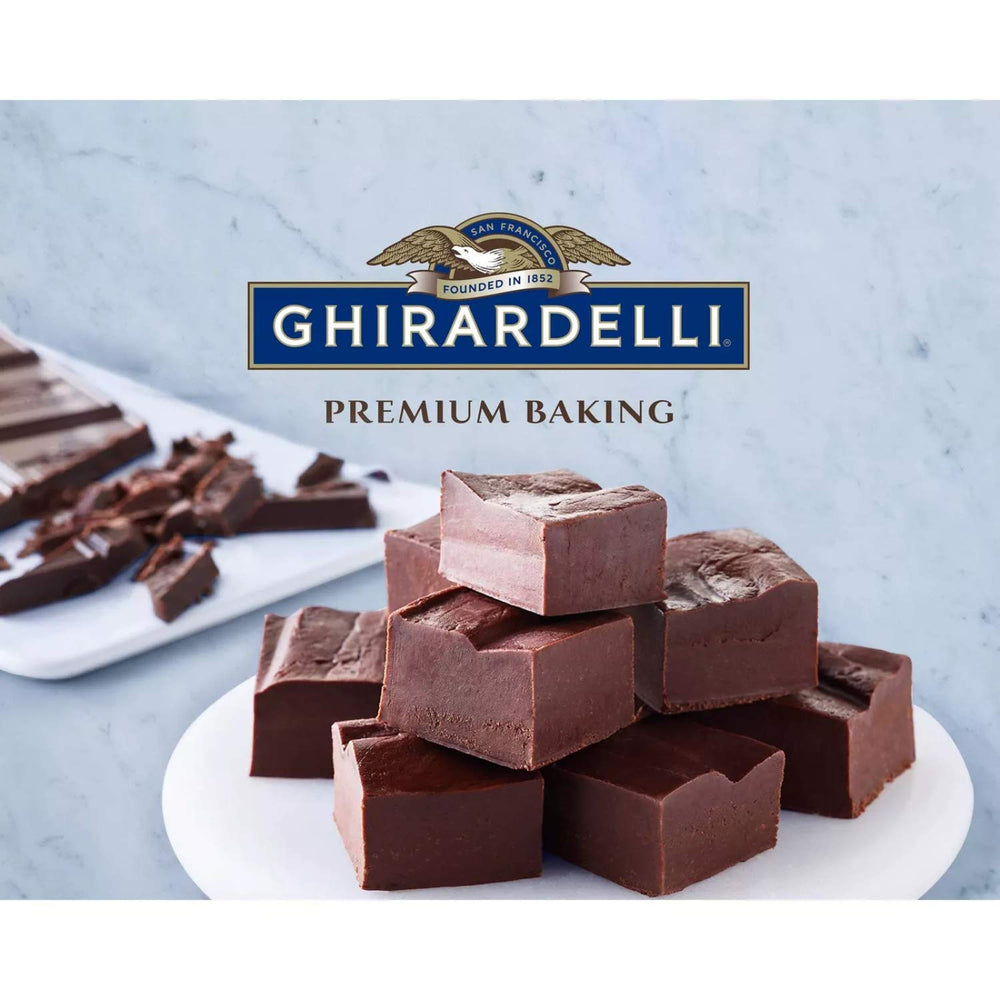 Ghirardelli baking bar melting into ganache for desserts