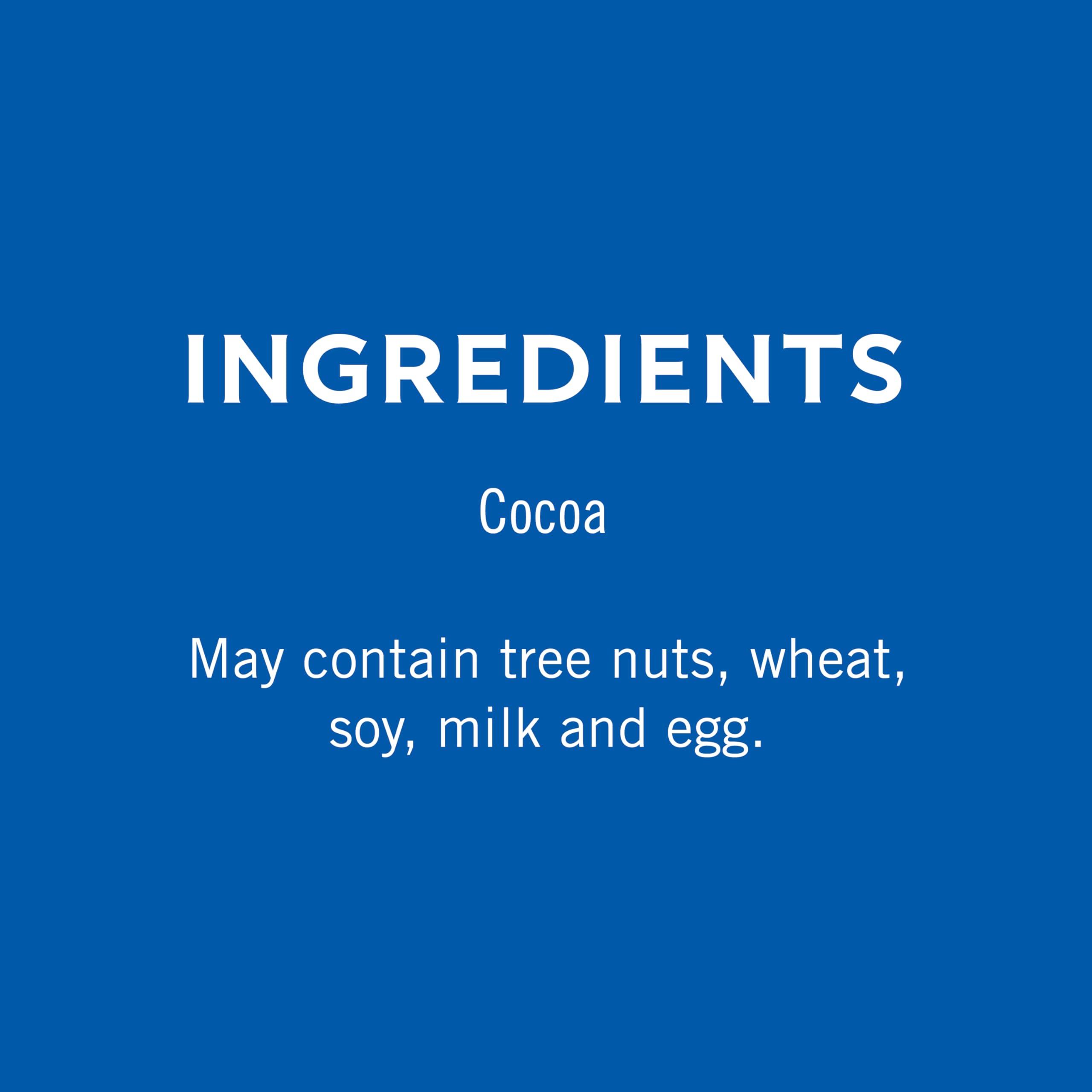 Ghirardelli bean blend cocoa powder adds complex chocolate character.