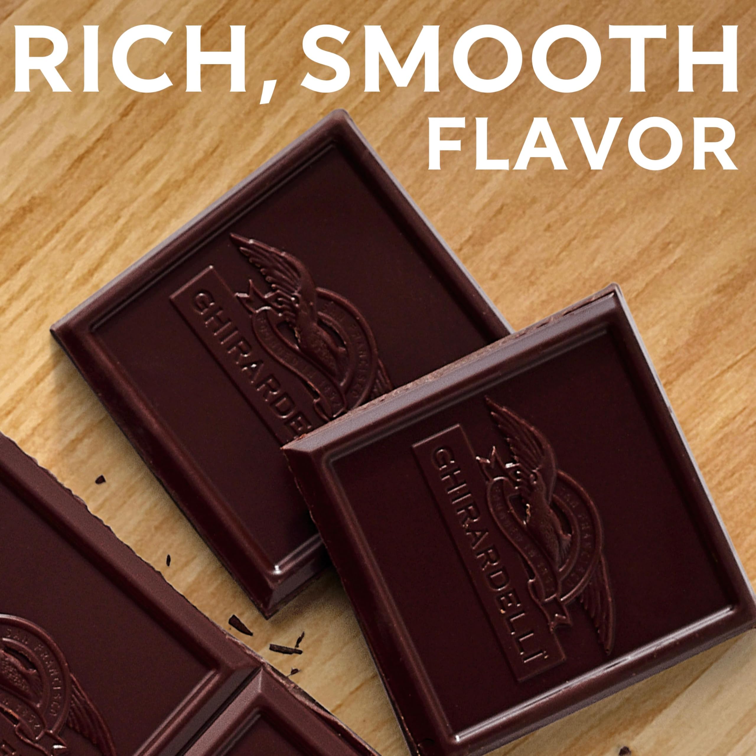 Ghirardelli brownies ready to bake with a rich, balanced bar.