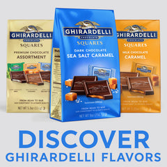 Ghirardelli caramel center detail, showcasing creamy filling.