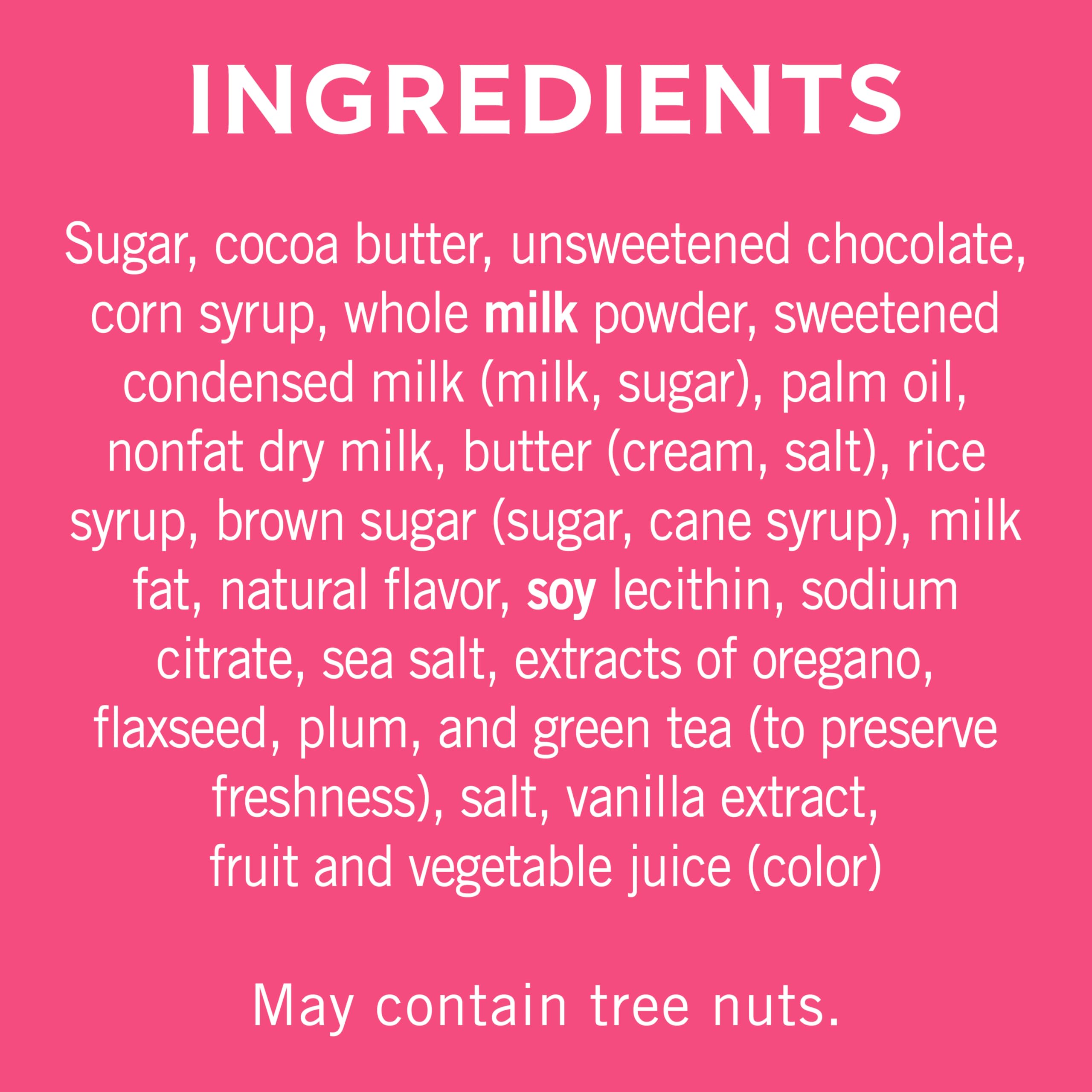 Ghirardelli Caramel Milk Chocolate flavor, creamy and smooth.