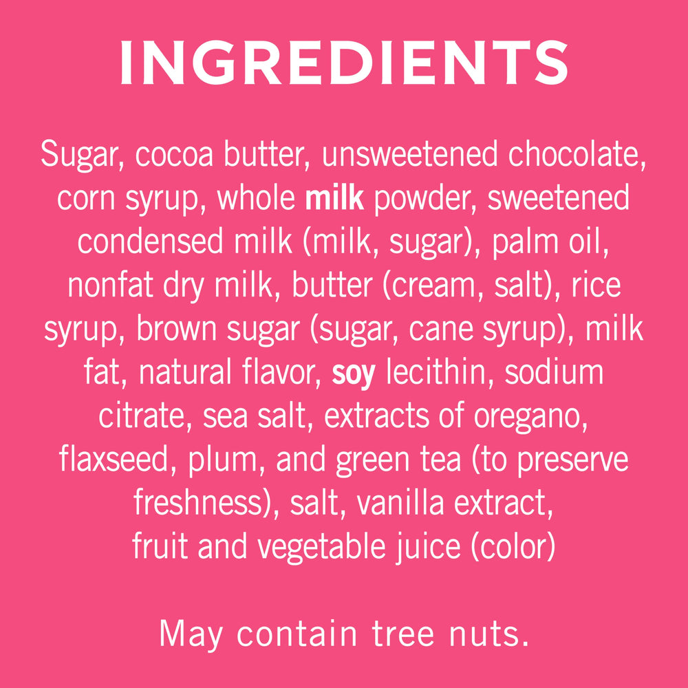 Ghirardelli Caramel Milk Chocolate flavor, creamy and smooth.