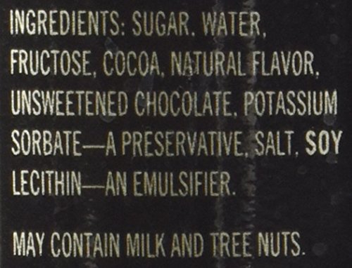 Ghirardelli chocolate sauce over pancakes elevates toppings.