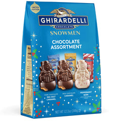 Ghirardelli snowmen assortment pack-shot for gifting and entertaining