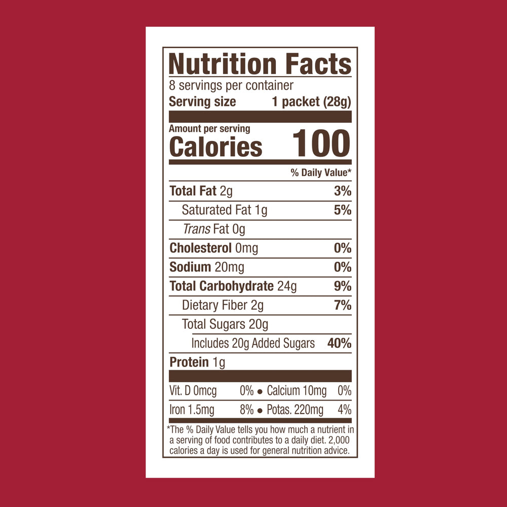 Close-up of Ghirardelli cocoa packets highlighting real chocolate quality