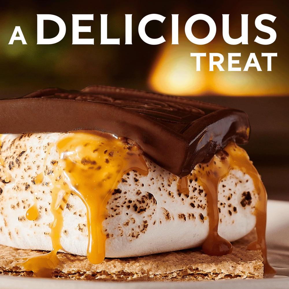 Ghirardelli coffee break pairing suggestion with chocolate square.