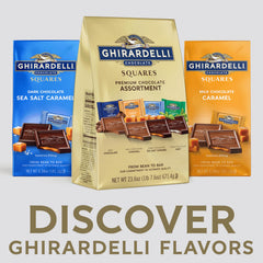 Ghirardelli Dark Mint Square highlights a refreshing mint contrast.