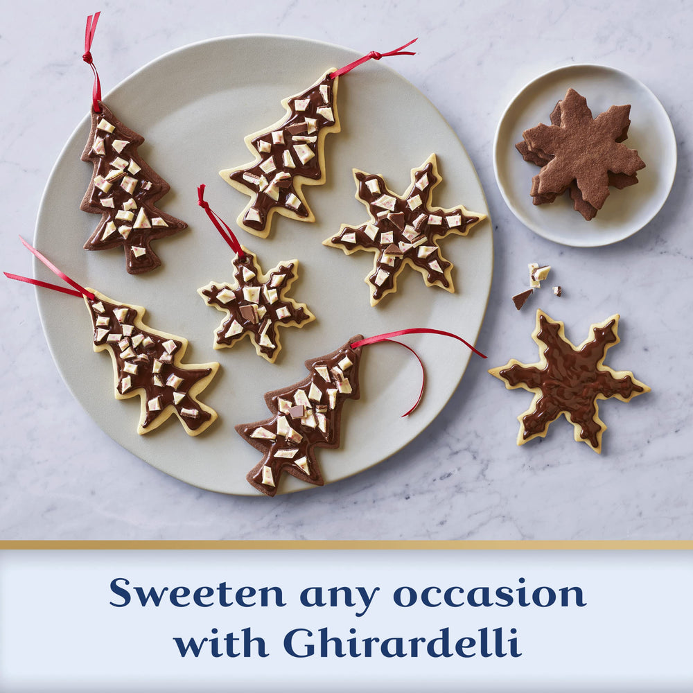 Ghirardelli deep chocolate aroma from roasted cocoa powder.