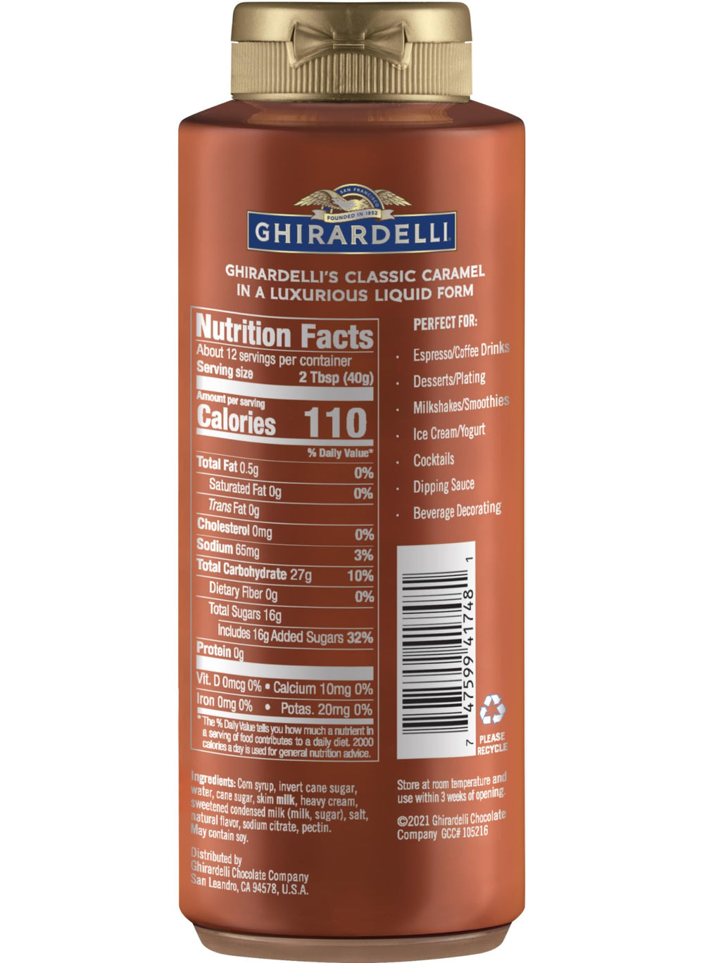 Ghirardelli dessert topping ideas using premium sauces.