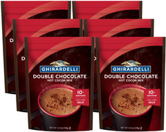 Ghirardelli Double Chocolate Hot Cocoa bags ready for cozy evenings