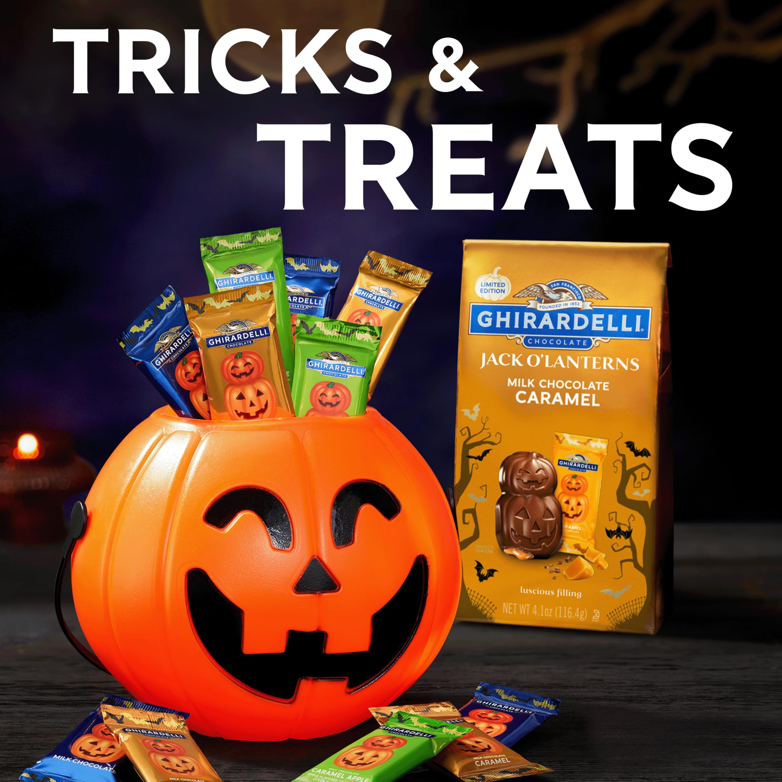 Perfect for candy bowls, trick-or-treat greetings, or dessert spreads.