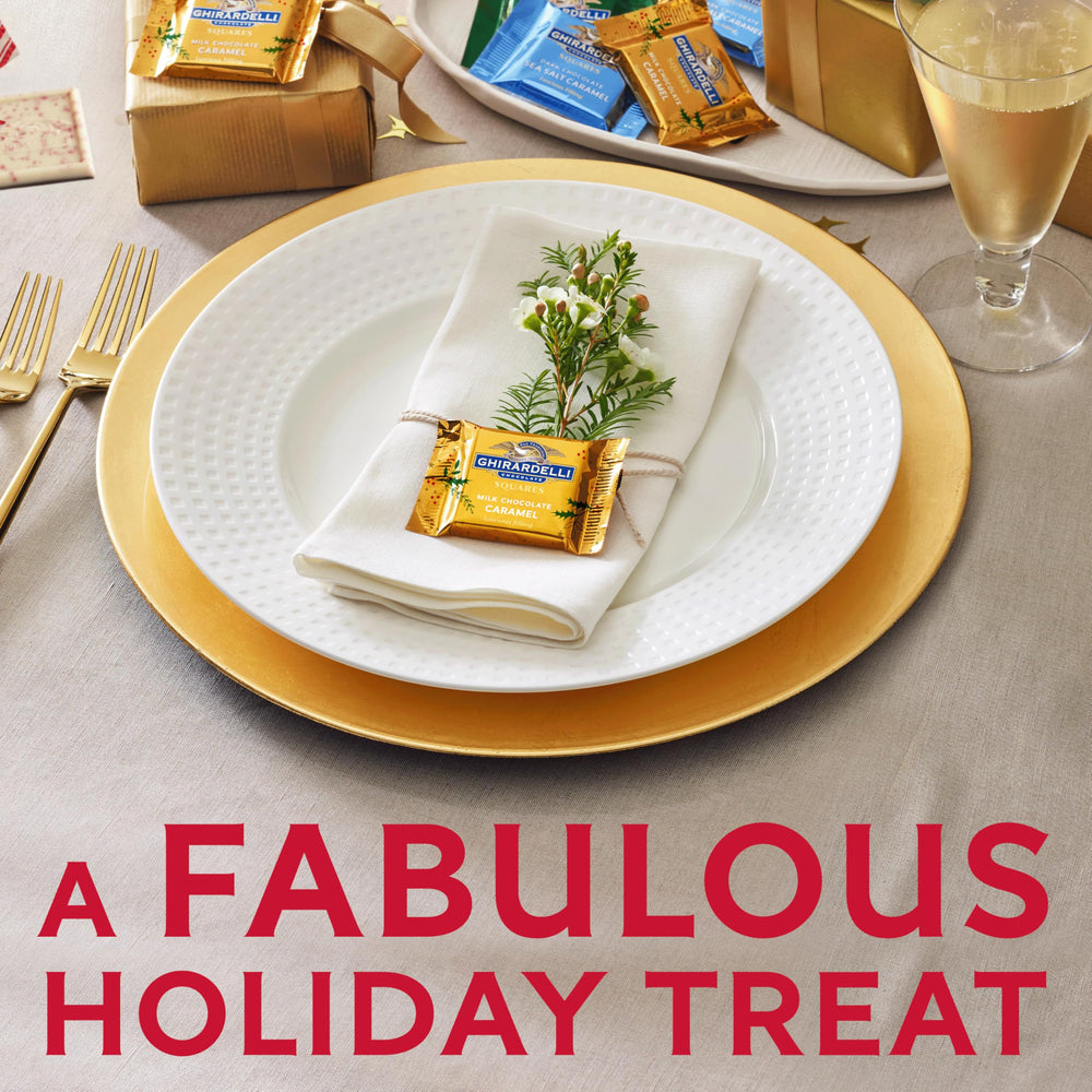 Ghirardelli fireside dessert platter ready to serve during holiday evenings