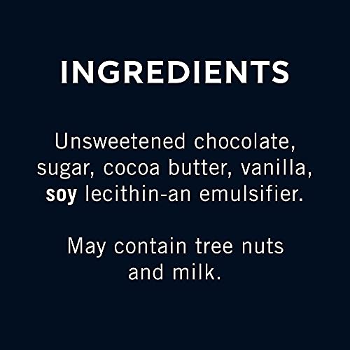 Ghirardelli Intense Dark 72% bar sustainably sourced cocoa; supports responsible farming.
