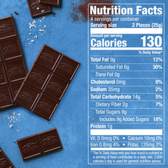 Ghirardelli bar broken into SQUARES for easy portions and tasting variety.