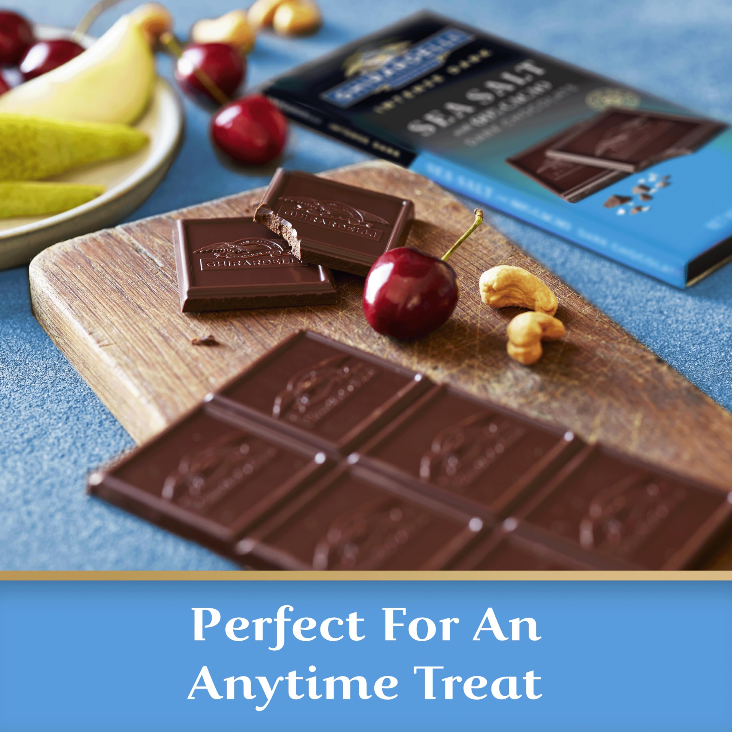 Unwrapped bar reveals smooth, aromatic melt and premium cocoa notes.