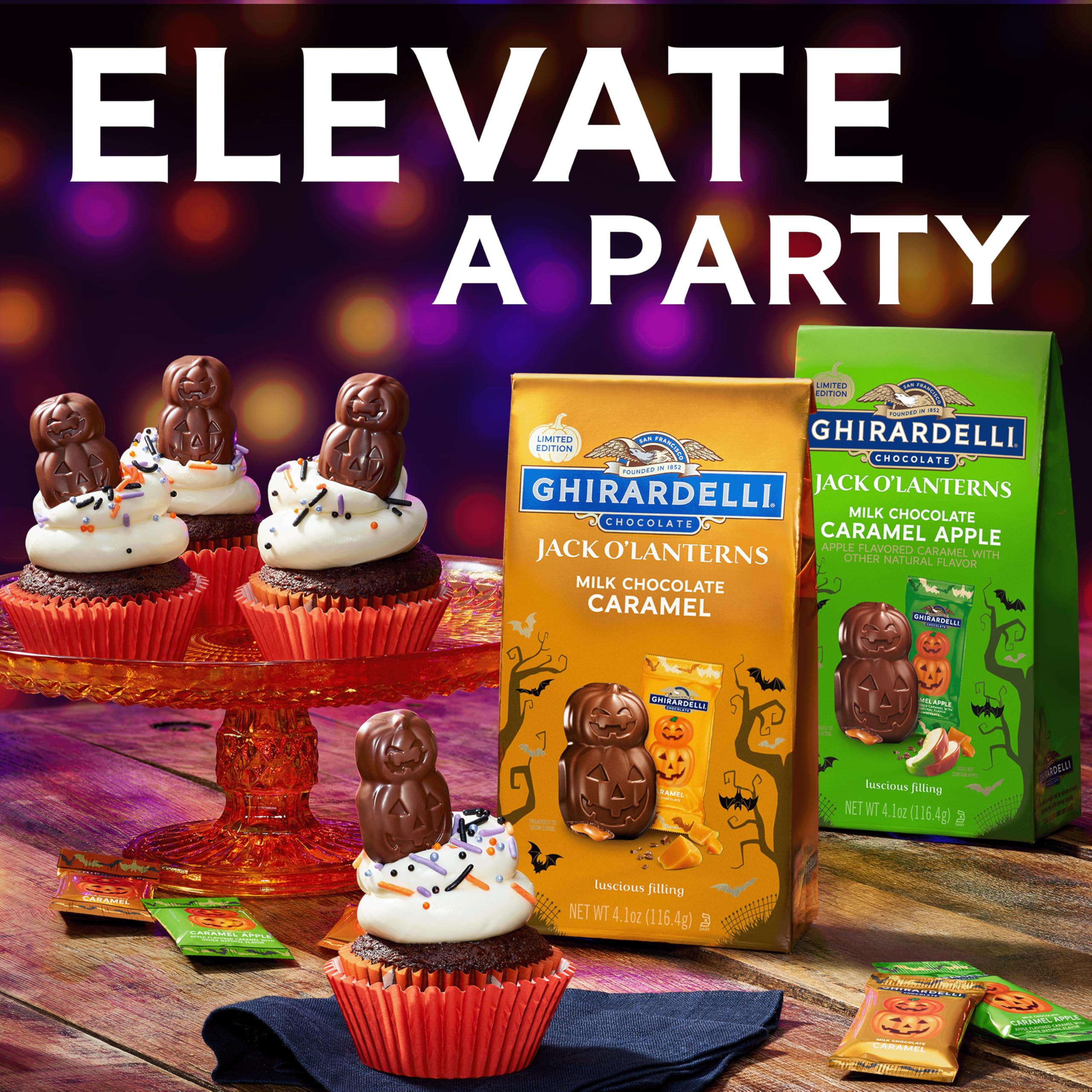 Creamy caramel filling complements the rich milk chocolate flavor.
