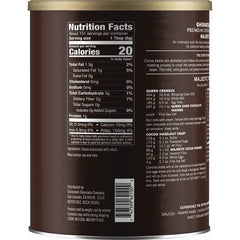Pouring Ghirardelli Majestic Dutch Processed Cocoa Powder to craft velvety beverages.