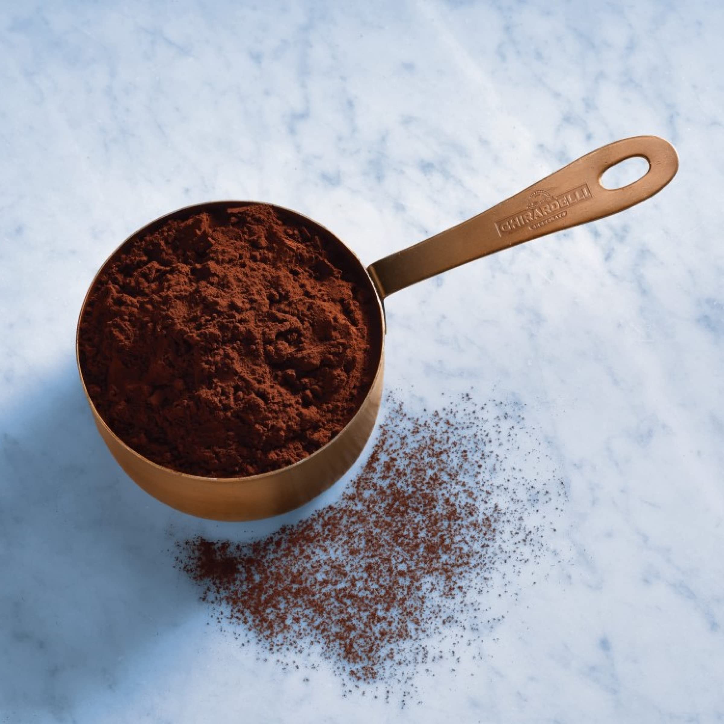 Ghirardelli Majestic nib-alkalized cocoa powder close-up texture for deep flavor