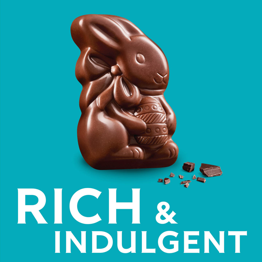 Ghirardelli Milk Chocolate Bunnies kosher-certified packaging signals trusted quality