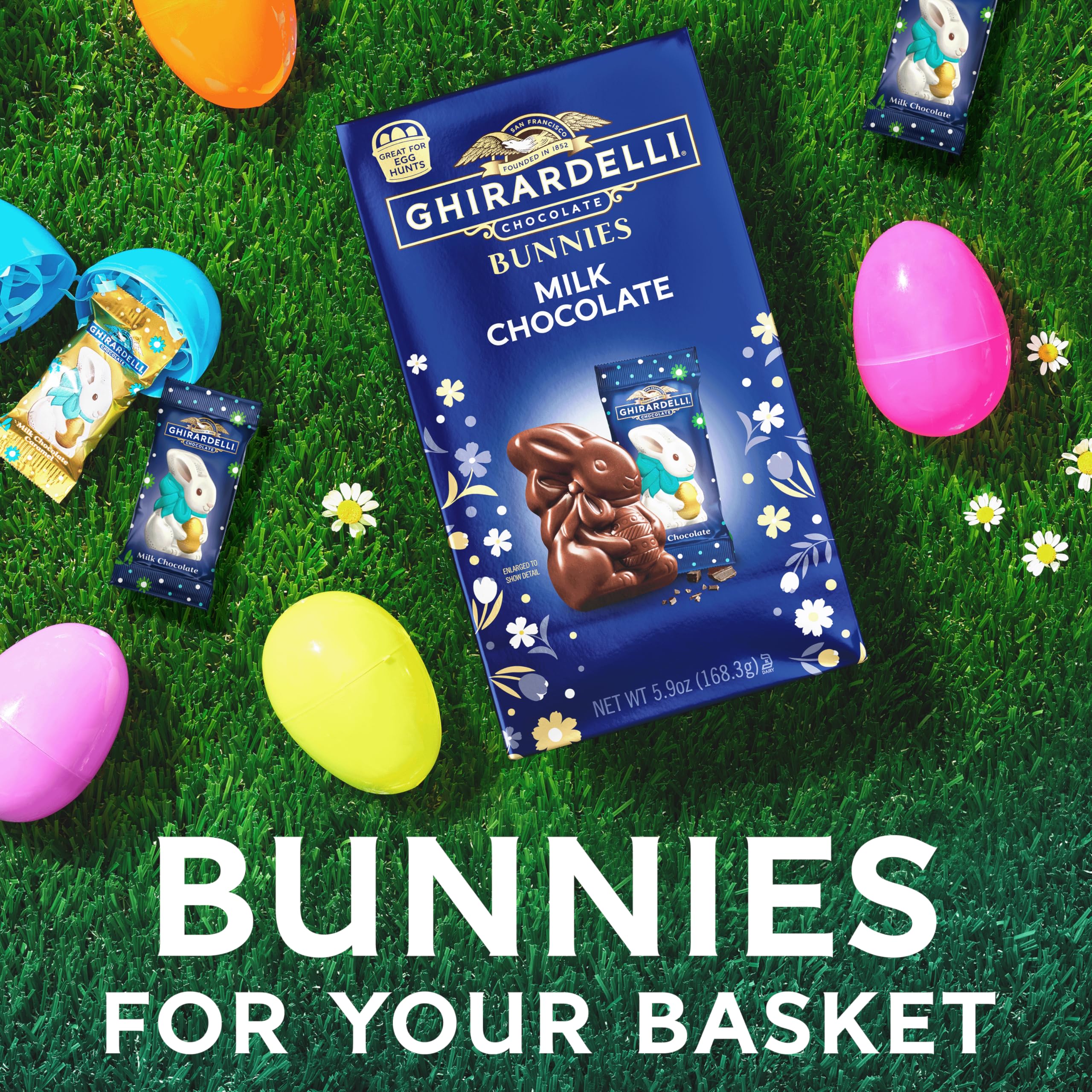 Ghirardelli Milk Chocolate Bunnies party-tray idea for gatherings and sharing
