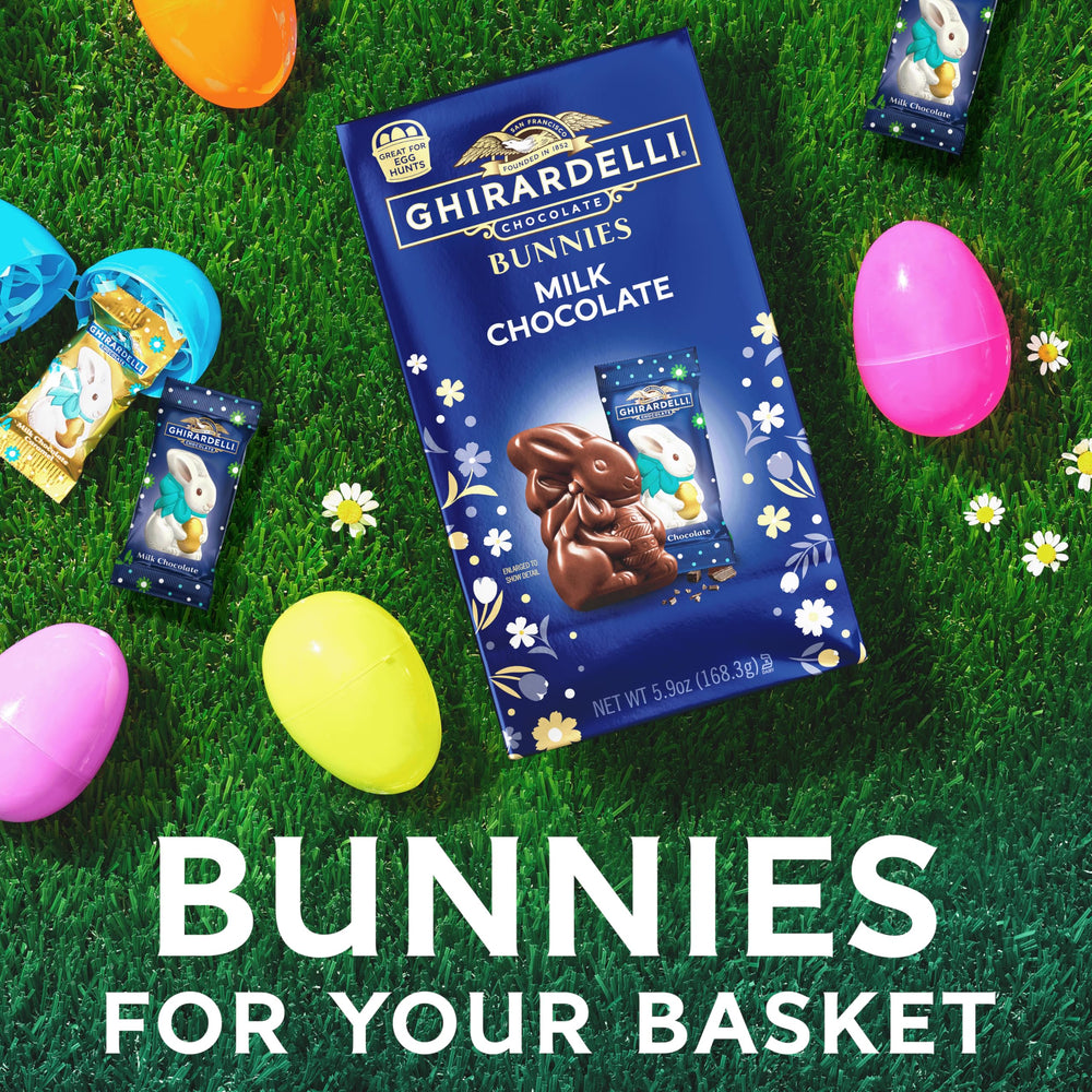 Ghirardelli Milk Chocolate Bunnies party-tray idea for gatherings and sharing