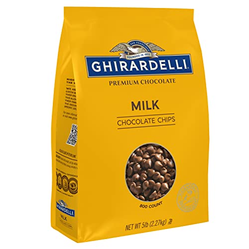 Ghirardelli chips as a dessert topping creating a chocolatey finish