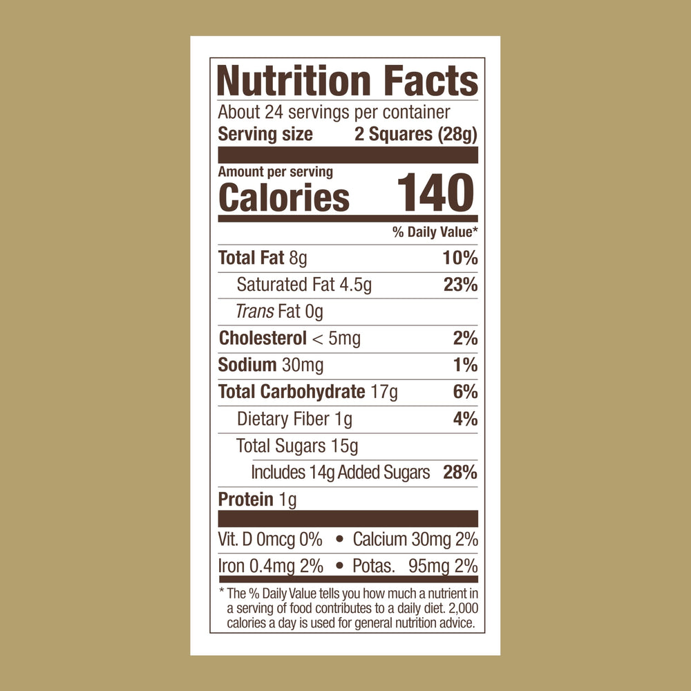 Ghirardelli Milk Chocolate Square emphasizes smooth texture for everyday indulgence.