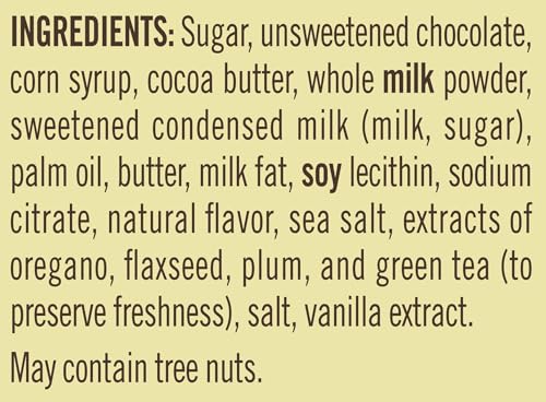 Ghirardelli Minis Milk Chocolate Caramel; creamy center for quick indulgence.