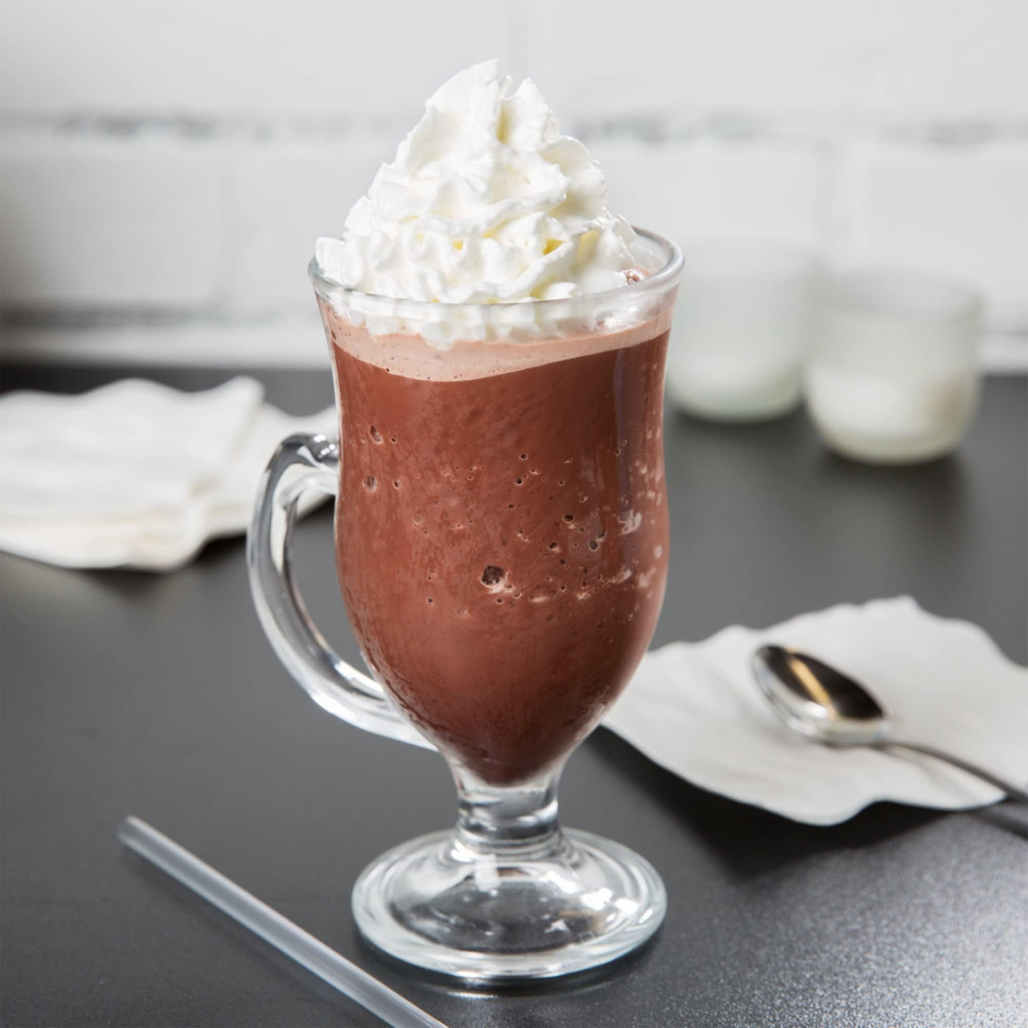Ghirardelli Mocha Frappe powder packaging shown for easy storage