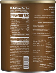 Ghirardelli Mocha Frappe powder pouring into blender for smooth consistency