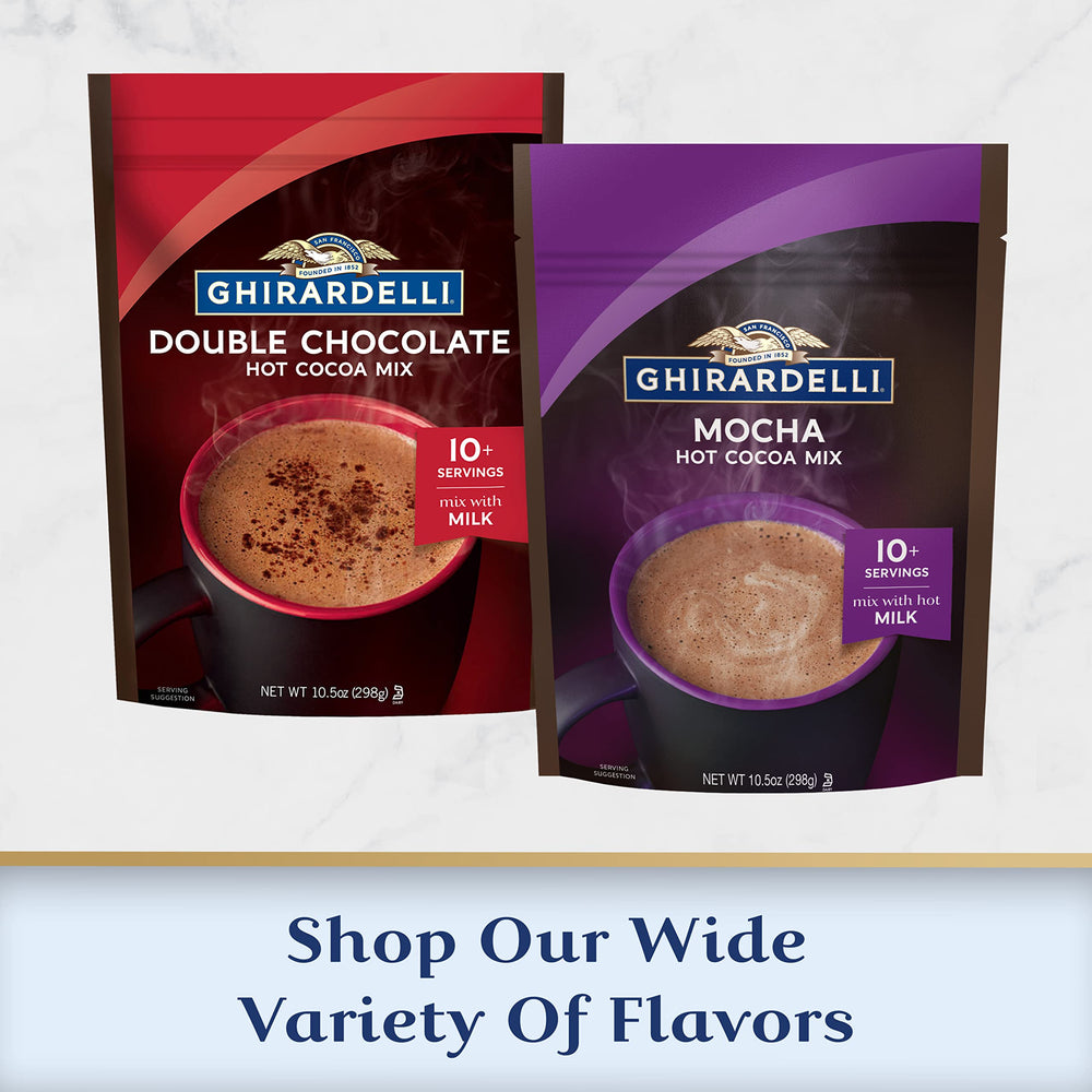 Ghirardelli label shows kosher certification and Made in USA.