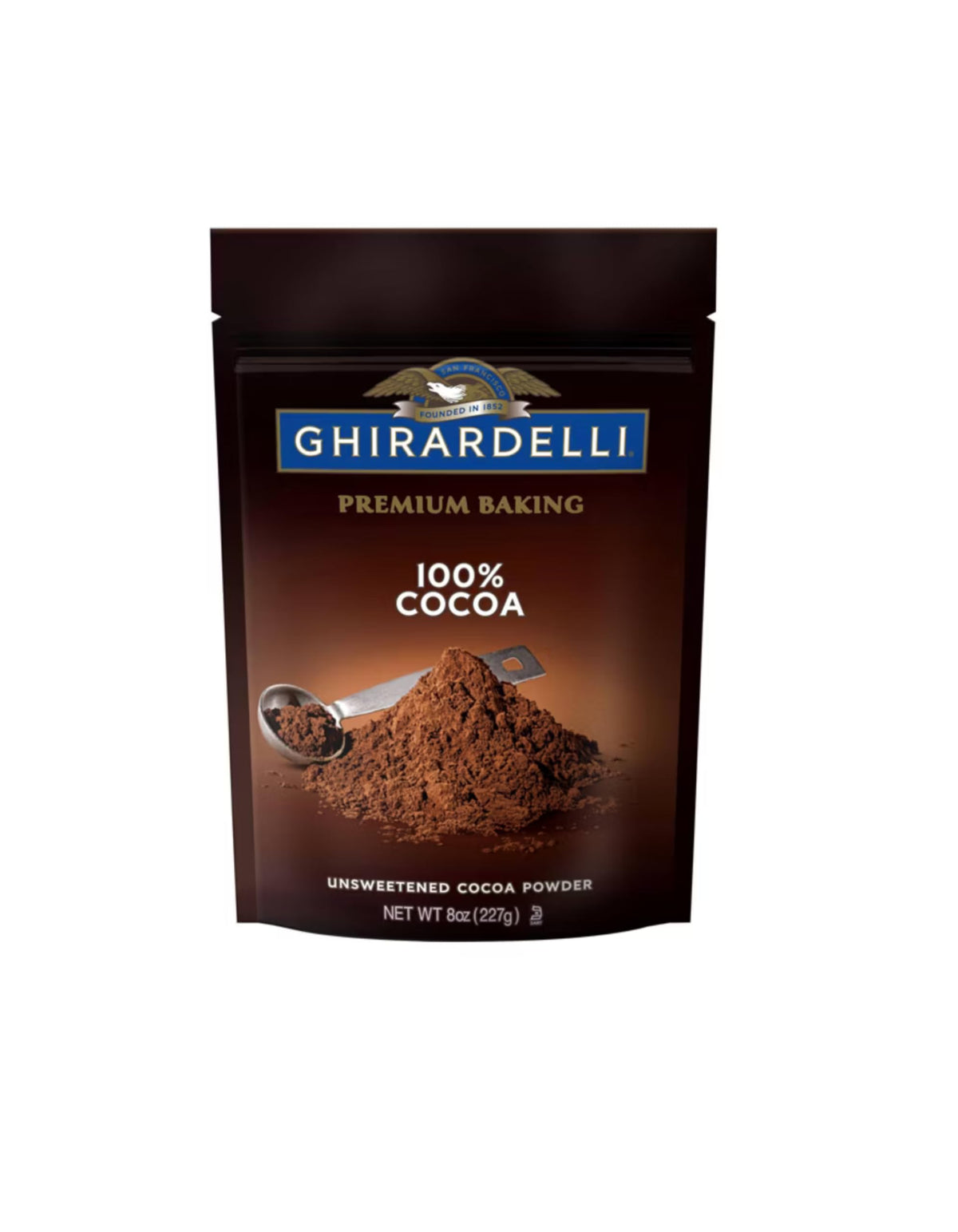 Ghirardelli Premium Baking Cocoa two-pack front view for rich baking flavor.