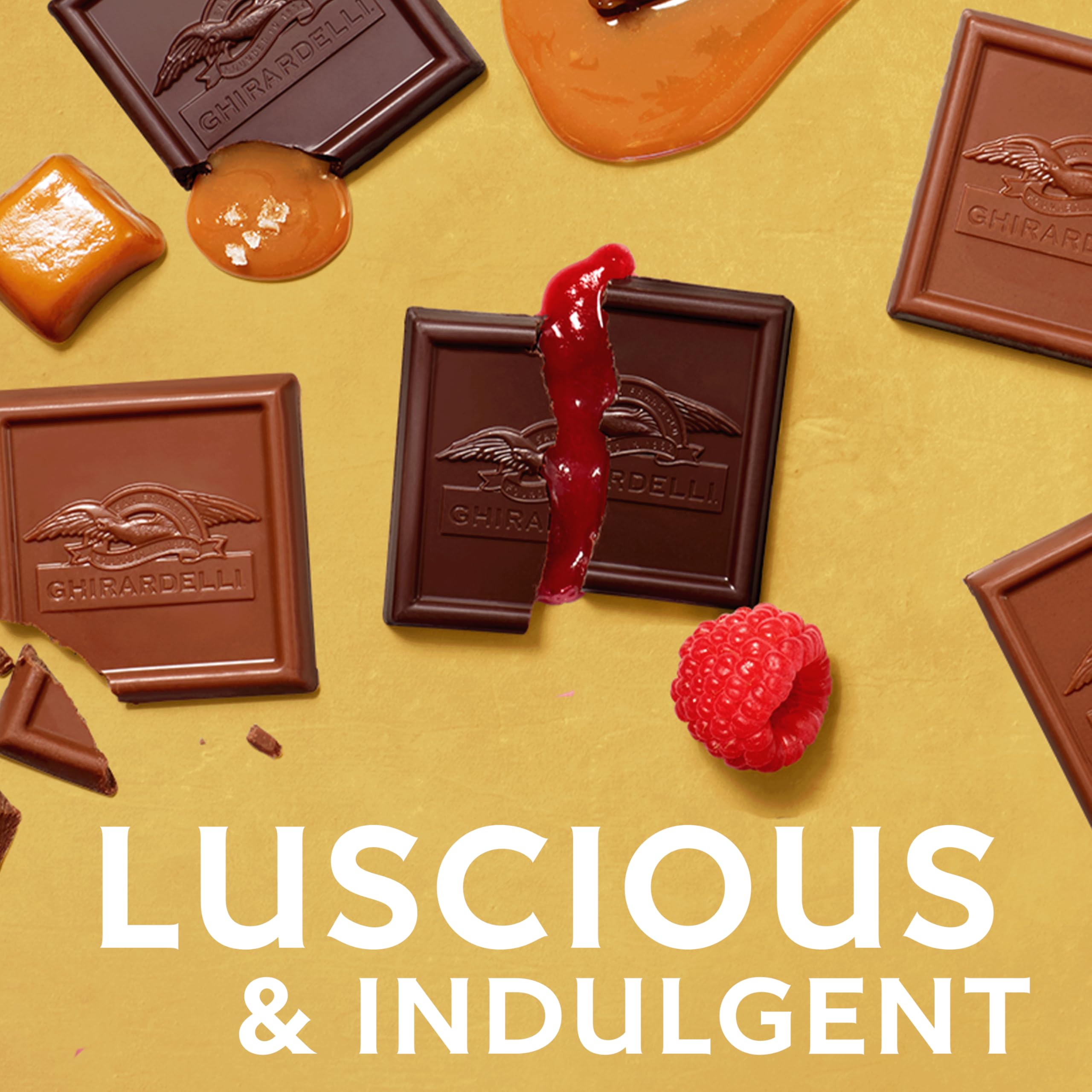 Premium gift-ready chocolate box from GHIRARDELLI for celebrations