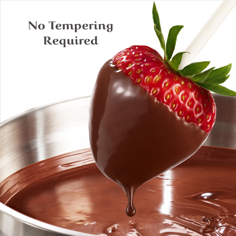 Ghirardelli Premium Dark Coating Wafers melting ready for dipping or drizzling
