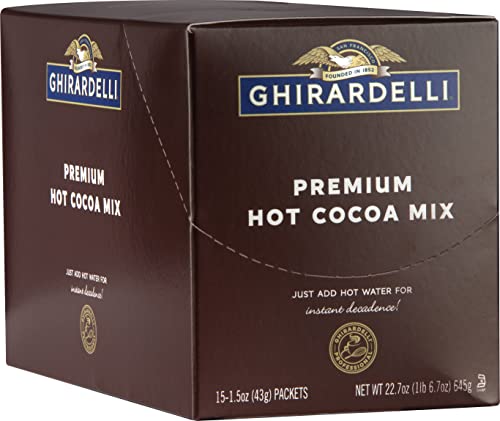 Gift-ready Ghirardelli Hot Cocoa envelopes for chocolate lovers.