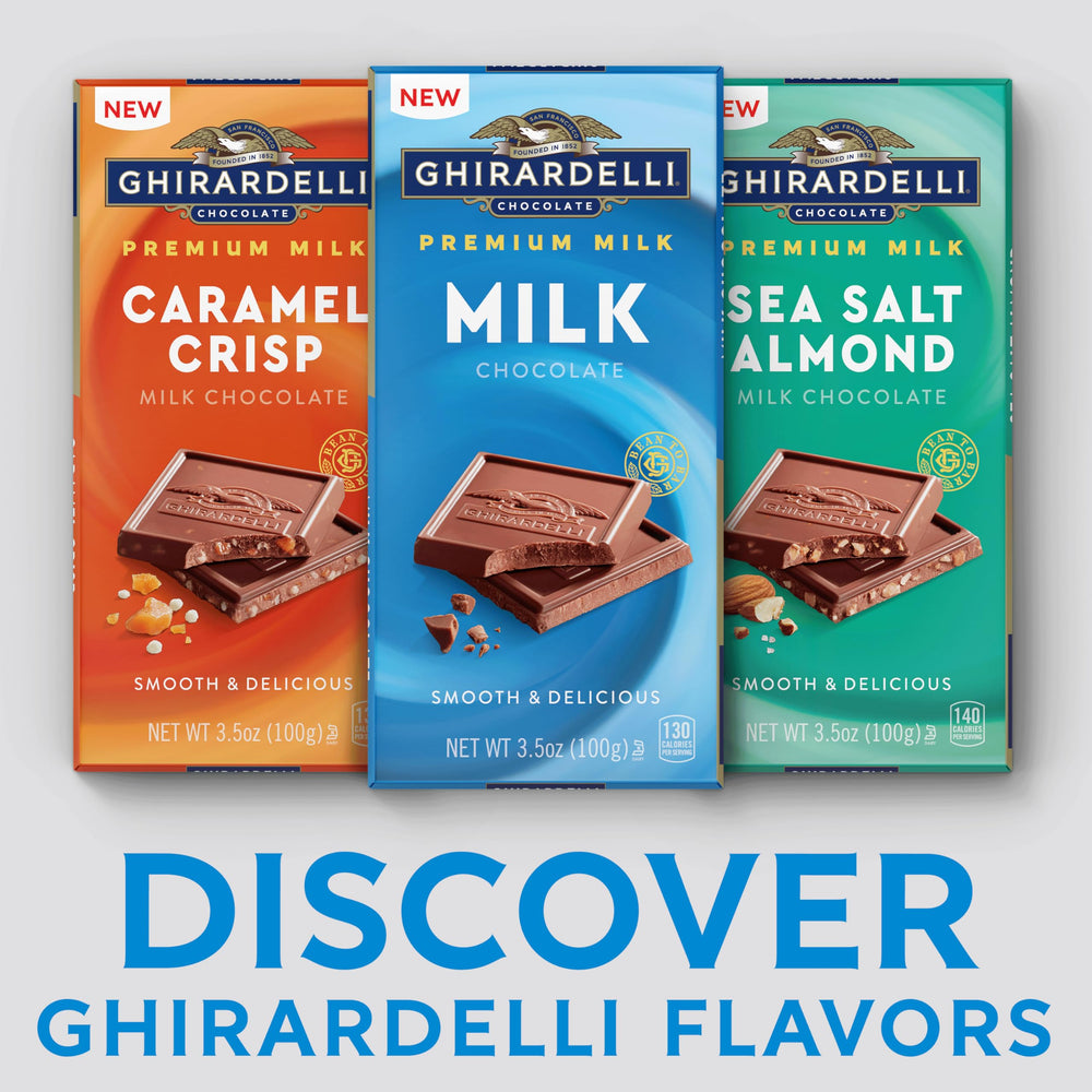 Ghirardelli packaging and premium ingredients signaling quality.