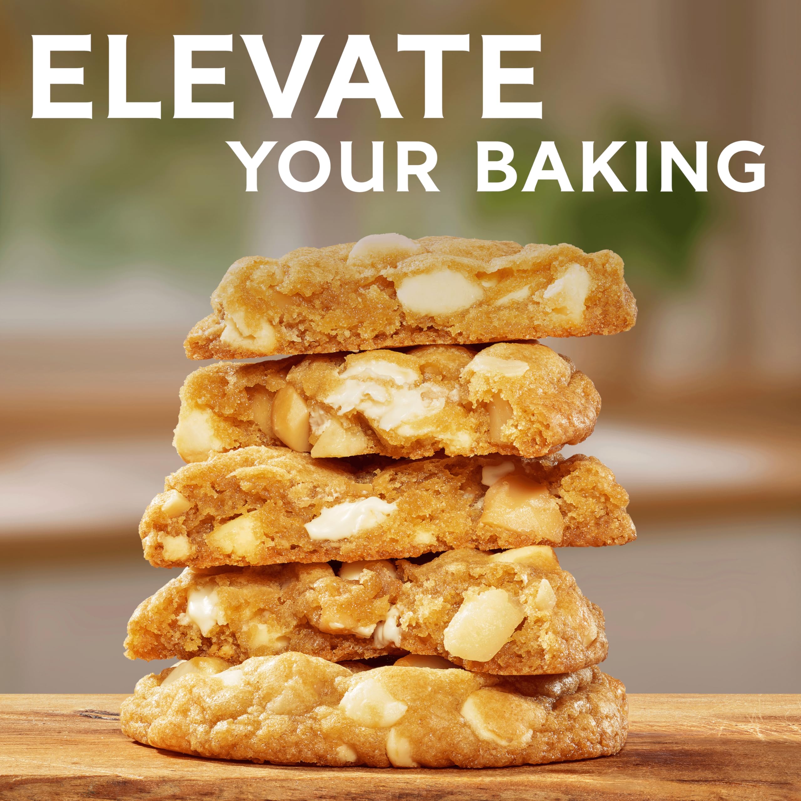 Ghirardelli baking chips add rich vanilla flavor to treats